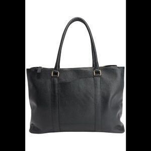 Terrida The Colorful Leather Tote Bag Black